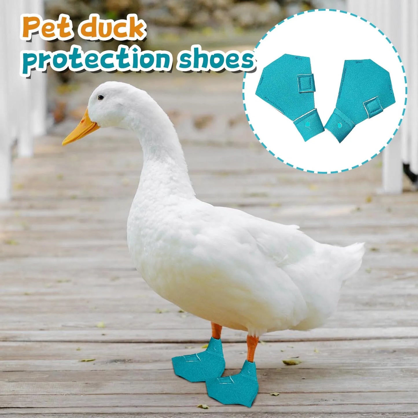 Pet Supplies Duck Goose Shoes Pet Cole Foot Poultry Boots Pet Duck Boots with Protective Soles Protective Shoe Set Pet Products